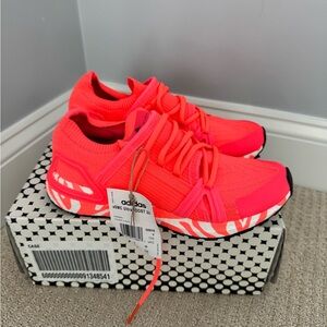 NIB Adidas Stella McCartney UltraBOOST 20 Neon Orange Zebra 6.5 GX6316